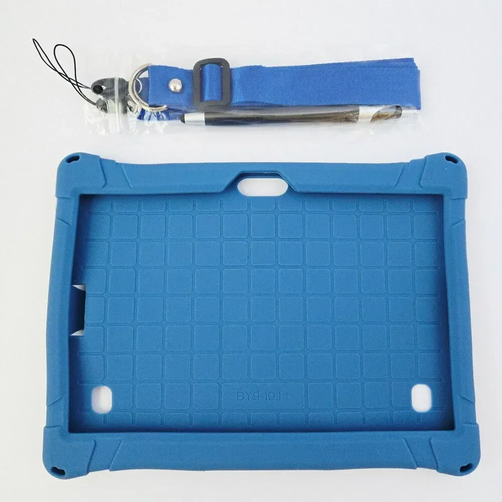 10.1 Inch Silicone Shockproof Tablet Case Carrying Shoulder Strap & Stylus Pen